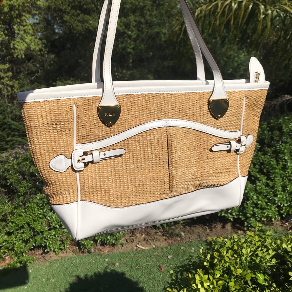 Ralph Lauren wicker purse